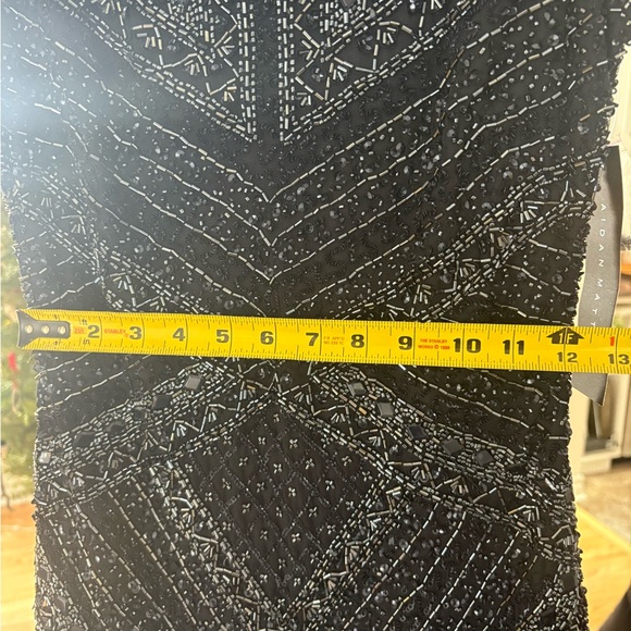 Aidan Mattox embellished black tie dress - Picture 8 of 10